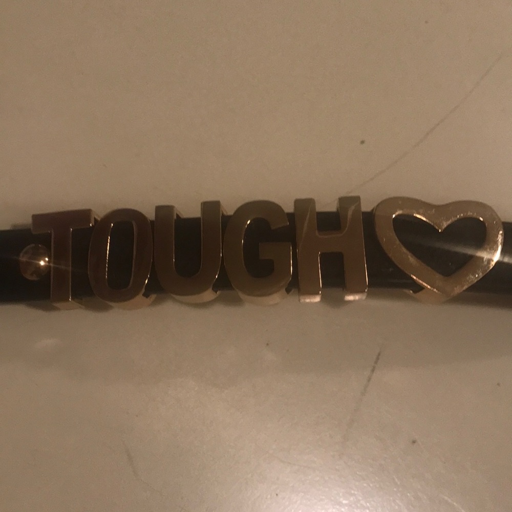 Tough leather bracelet